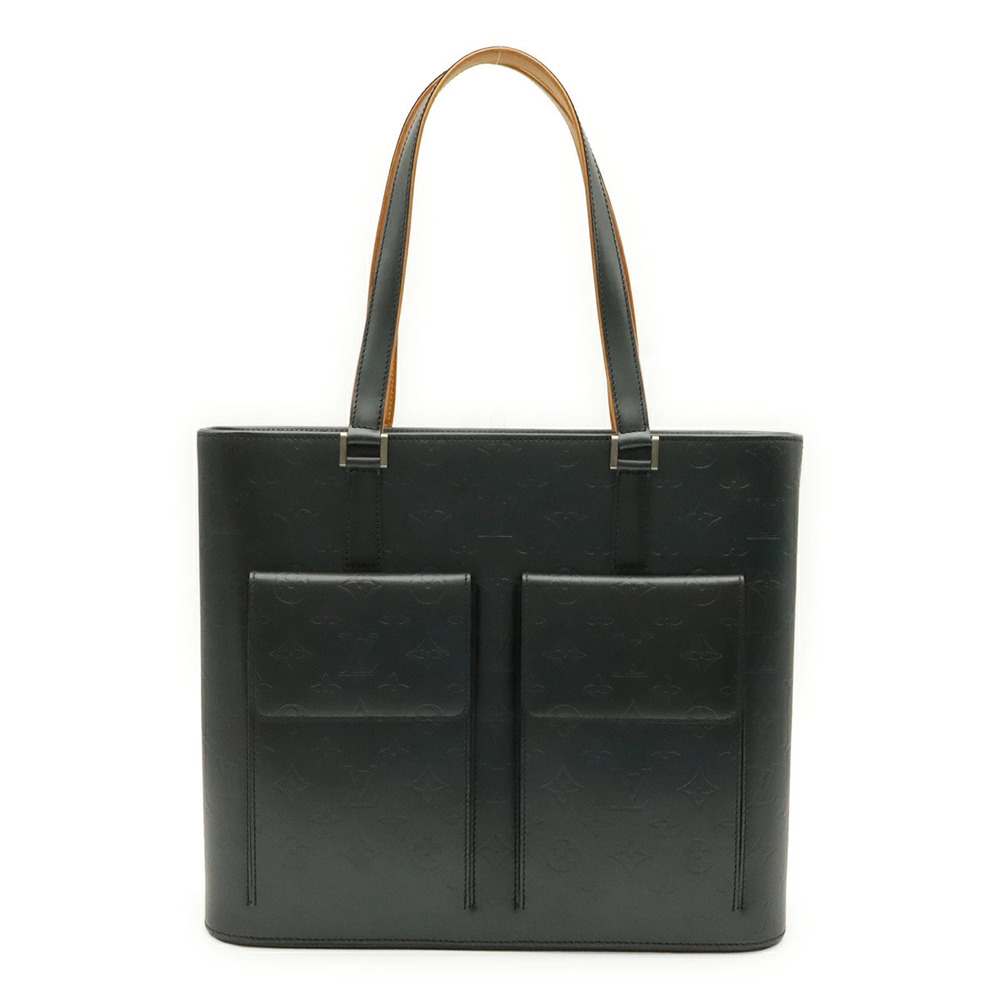 LOUIS VUITTON Monogram Matte Wilwood Tote Bag Shoulder Blue